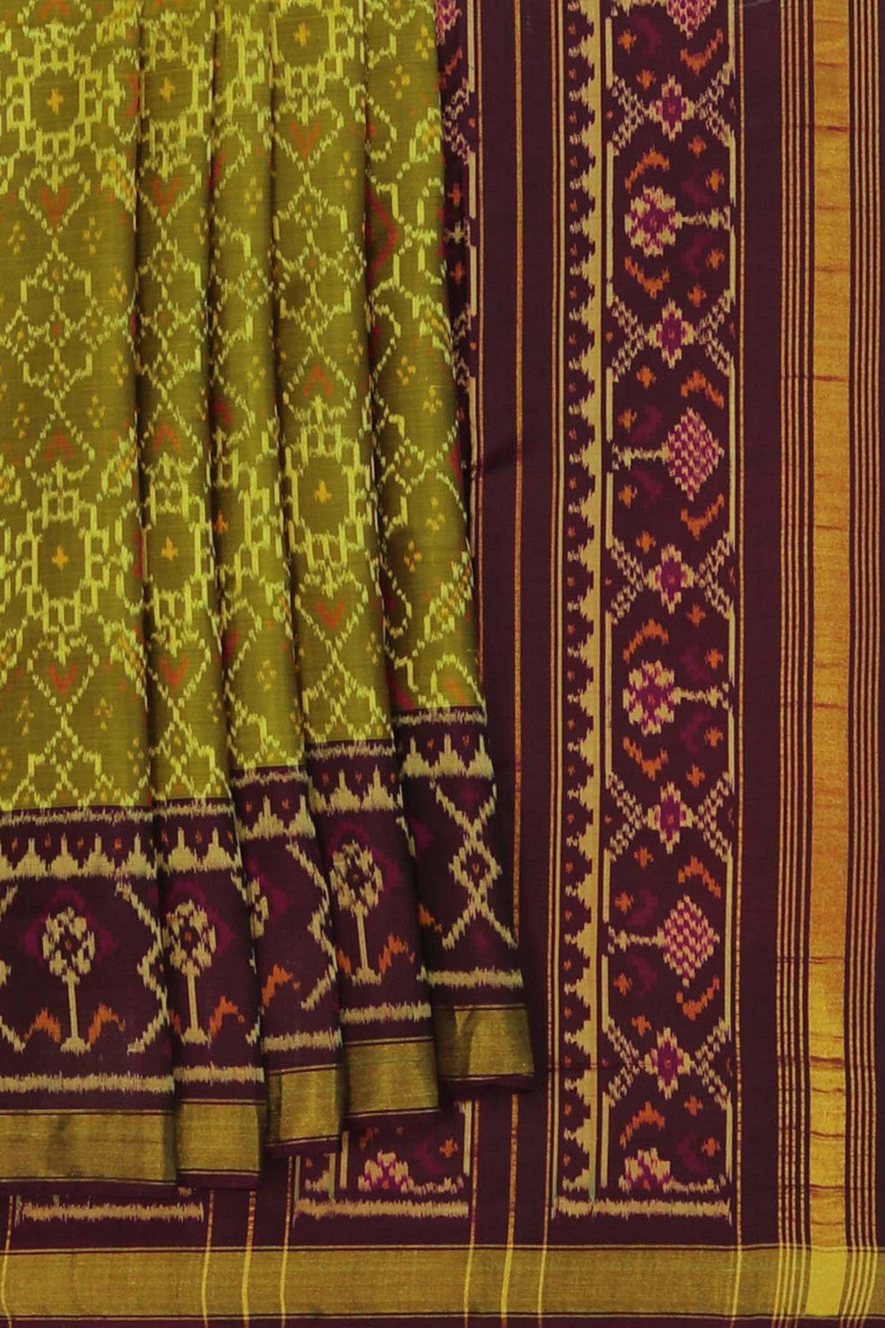 Image of Rajkot Silk Green Saree